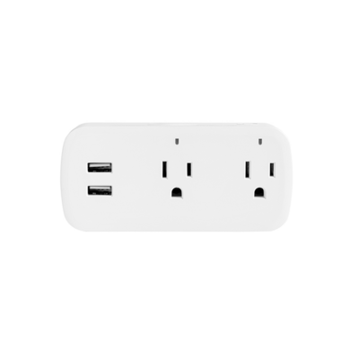 Wi-Fi US Smart Socket 2 outlets and 2 USB ports