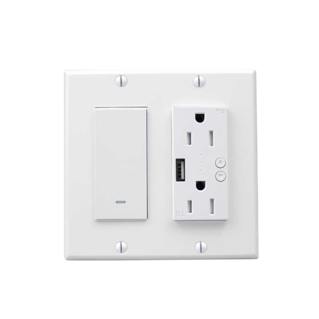 WiFi Light Switch with USB Port Outlet - Sprut.AI