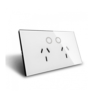 AU Type Touch and Remote Control WiFi Socket Outlet With Feedback Double