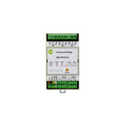 Модуль реле c RS-485, Modbus RTU WB-MR3-LV