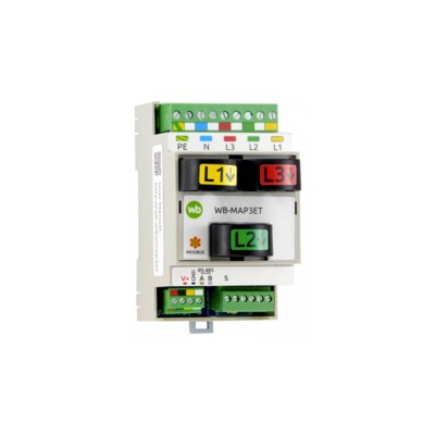 Трёхфазный счётчик с Modbus WB-MAP3ET