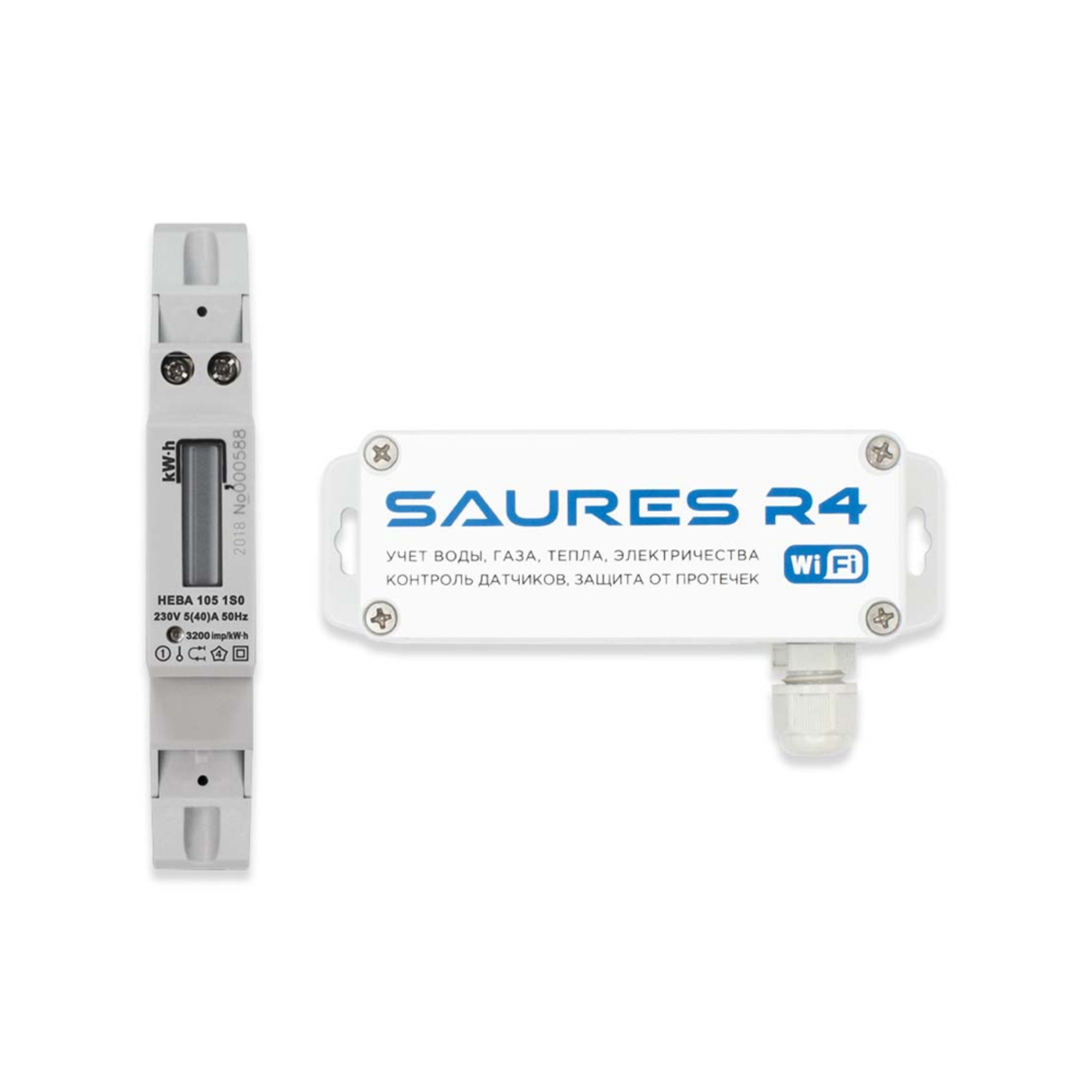 Электросчетчик НЕВА Wi-Fi (1 тариф, 1 фаза, 40А) - Sprut.AI