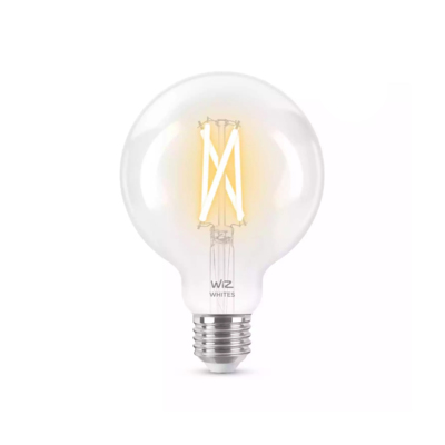 Умная лампочка WiZ Wi-Fi BLE 60W G95 E27, белый свет