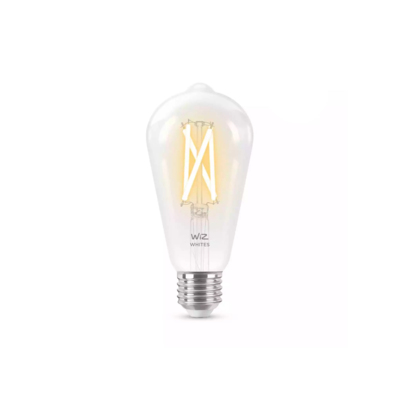 Умная лампочка WiZ Wi-Fi BLE 60W ST64 E27, белый свет