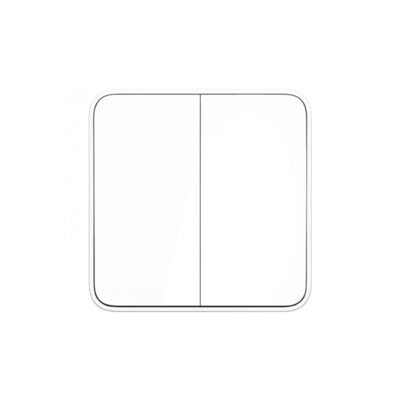 Умный выключатель двухклавишный с нулевой линией Xiaomi Mijia Smart Switch Zero Fire Edition Double (XMQBKG02LM)
