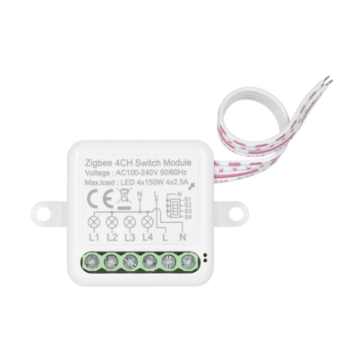 4CH Zigbee Mini Smart Switch Релейный модуль