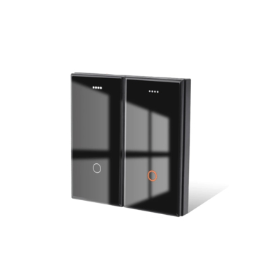  Coswall черный стеклянный модуль Zigbee 3.0 2CH