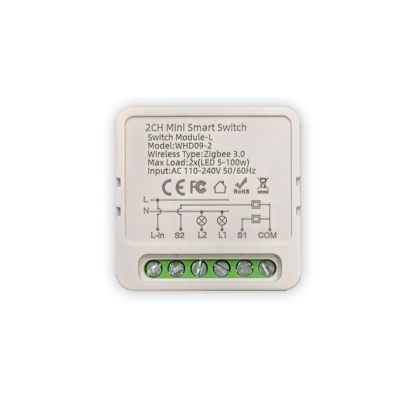 ZigBee реле 2CHMINI TUYA eWeLink БЕЗ НЕЙТРАЛИ