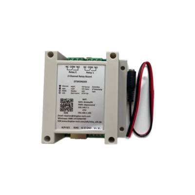 Релейный модуль 2-х портовый (NO/NC) Ethernet(RJ45) + WiFi, порты TCP, UDP веб HTTP протоколы Modbus, MQTT