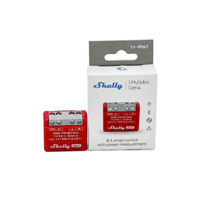 Shelly 1PM Mini Gen4 Zigbee Smart Switch 8A