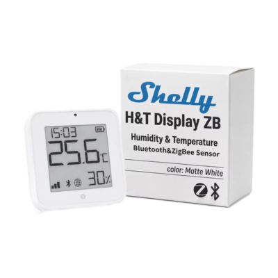 Shelly BLU H&T Display ZB термогигрометр