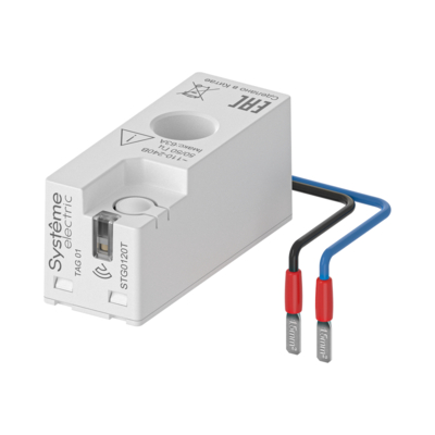 Беспроводной датчик энергии, 1P+N, до 63А, проводное соединение Systeme Electric STG0120T