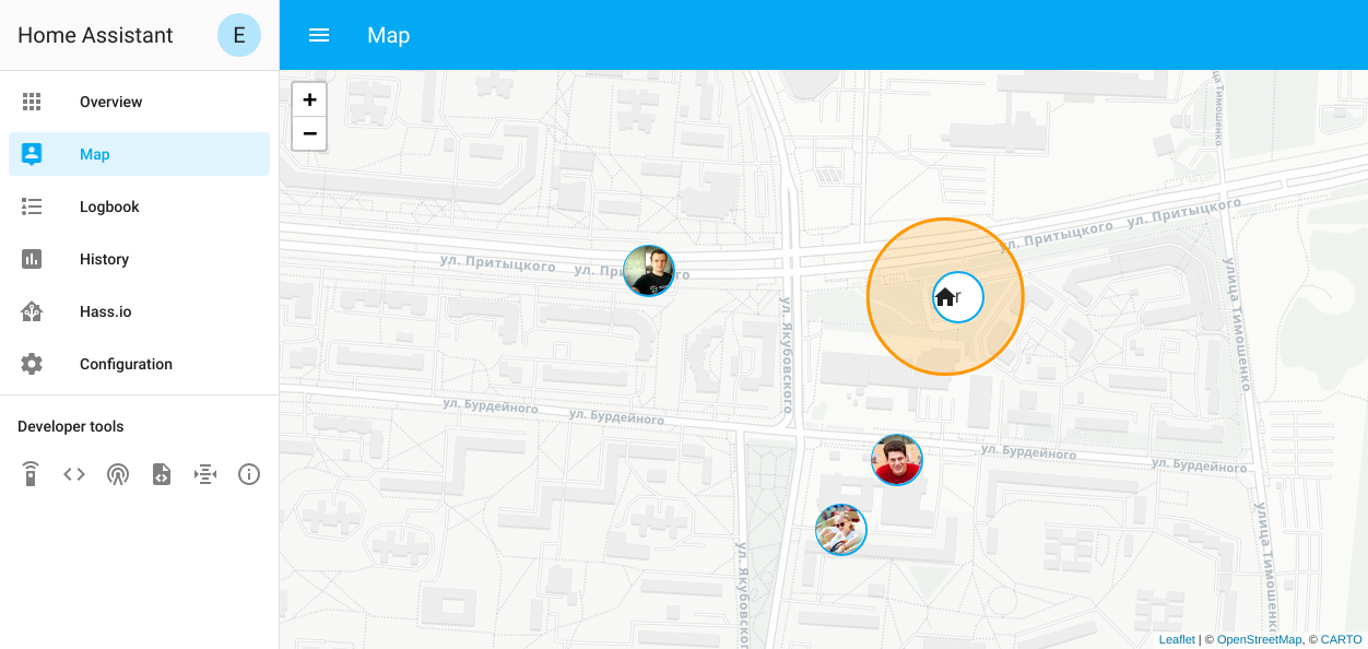 Карточка геолокации в Home Assistant. Карта в Home Assistant. Home Assistant панель управления.